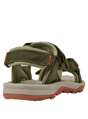 Sandalia infantil verde casual para niño, ideal para actividades al aire libre.