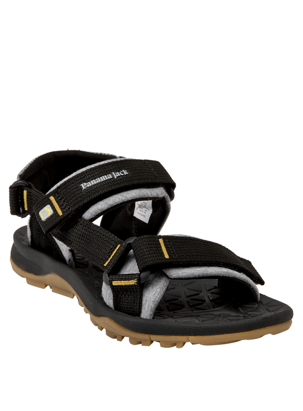 Calzado negro para niño, estilo casual, cómodo para combinar con shorts o pantalones cargo.