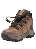 Botín infantil camel casual para niño, ideal para actividades al aire libre.