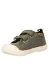 Zapatilla sintética verde para niño, diseño casual, adecuada para uso diario y aventuras.