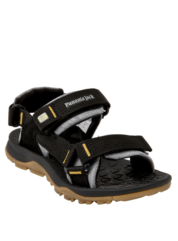 Sandalia deportiva negra para niño, estilo casual, ideal para paseos al aire libre.