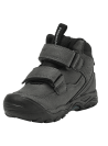 Botín infantil gris casual para niño, ideal para actividades al aire libre.