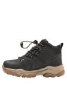 Zapatilla urbana negra para niño, estilo casual, ideal para juegos y paseos.