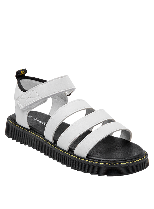 Sandalia clásica blanca para niña, estilo casual, ideal para paseos y juegos.