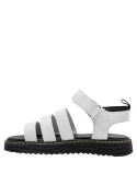 Sandalia sintética blanca para niña, cómoda y ventilada, ideal para explorar en familia.