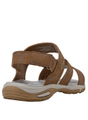 Calzado plano para niña en taupe, material sintético, ideal para explorar.