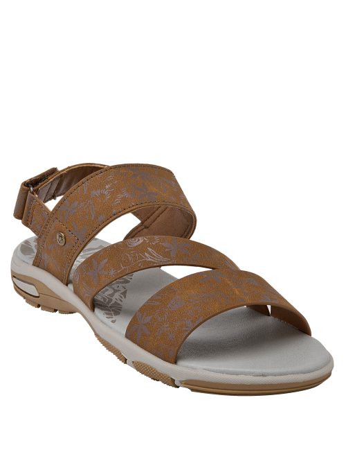 Calzado casual para niña, color taupe, diseño ligero y cómodo.