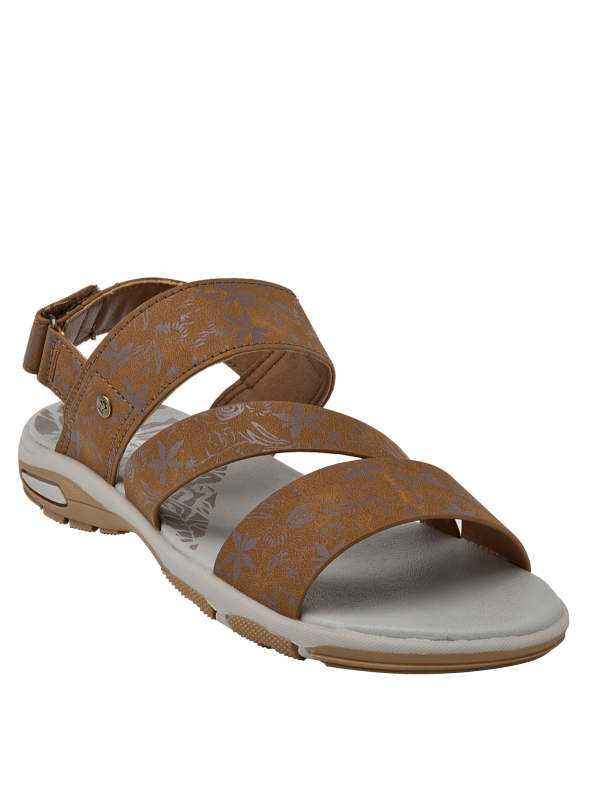 Calzado casual para niña, color taupe, diseño ligero y cómodo.