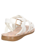 Sandalia infantil blanca para niña, estilo casual, ideal para paseos y juegos.