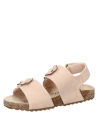 Sandalia liviana rosada, ideal para explorar plazas y paseos con estilo relajado.