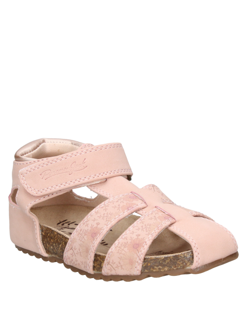 Sandalia ligera y flexible para niña, color rosado, perfecta para un look relajado en actividades diarias.