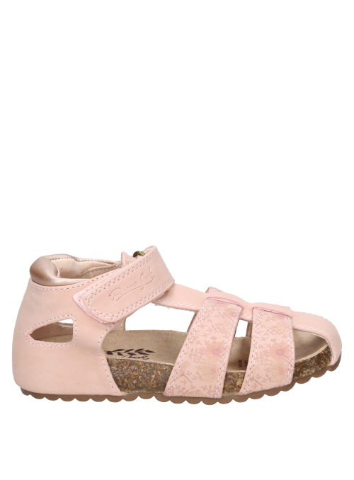 Sandalia ligera y flexible para niña, color rosado, perfecta para un look relajado en actividades diarias.