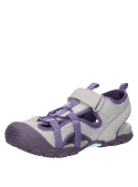 Sandalia urbana gris para niña, estilo casual, ideal para juegos y paseos.
