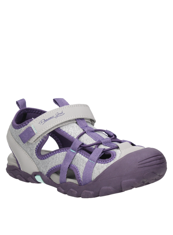 Sandalia urbana gris para niña, estilo casual, ideal para juegos y paseos.