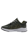 Zapatilla casual verde para niño, material textil, adecuada para paseos y actividades diarias.