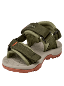 Sandalia infantil verde casual para niño, ideal para juegos al aire libre.