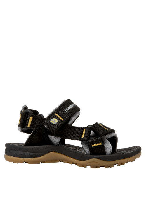 Calzado textil negro para niño, ideal para un look relajado y casual.