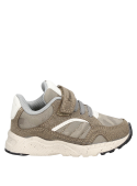 Calzado urbano-outdoor beige, material sintético y textil, para niño, cómodo para explorar.