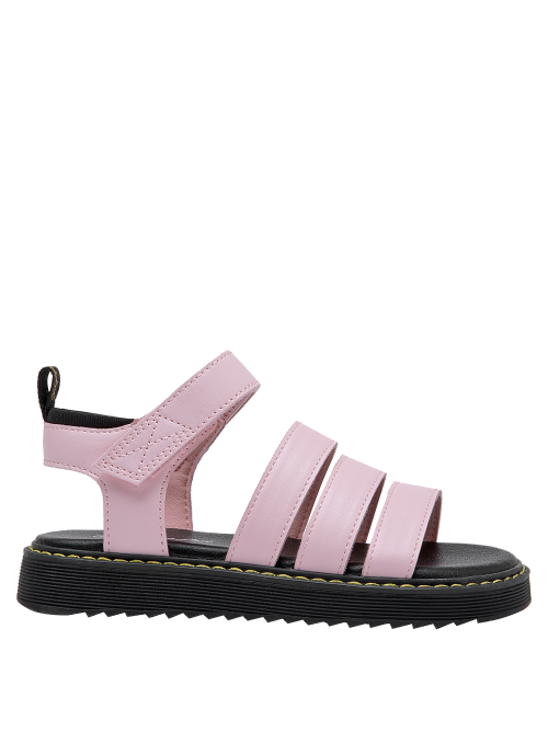 Calzado sintético rosado para niña, diseño versátil, perfecto para actividades al aire libre.