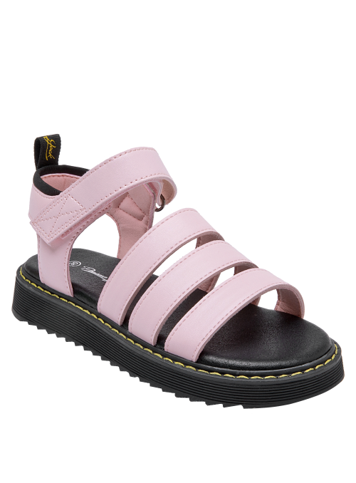 Calzado sintético rosado para niña, diseño versátil, perfecto para actividades al aire libre.