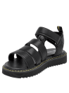 Sandalia urbana negra para niña, estilo casual, ideal para paseos en la ciudad.