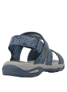 Calzado casual azul para niña, con suela plana y altura de 2,7 cm para comodidad diaria.