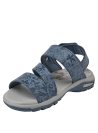 Calzado sintético azul para niña, ideal para un look casual y actividades veraniegas.