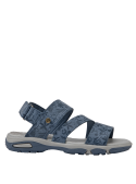 Sandalia casual azul para niña, estilo relajado, ideal para actividades al aire libre.
