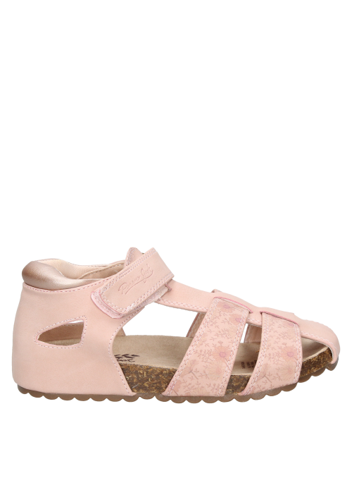 Sandalia de estilo casual para niña, color rosado, ideal para combinar con vestidos veraniegos.