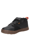 Zapatilla urbana negra para niño, estilo casual, ideal para actividades al aire libre.