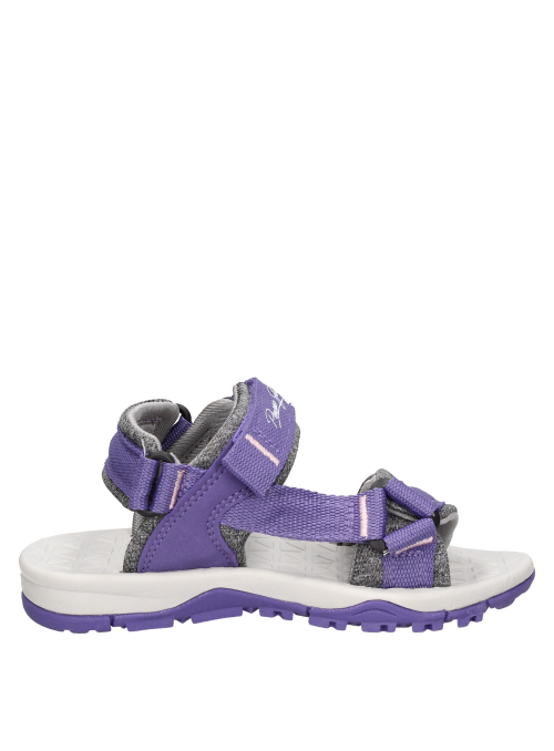 Sandalias gris para niña estilo casual, perfectas para actividades al aire libre.