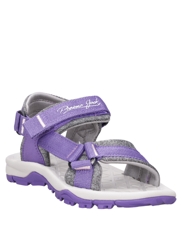 Sandalias gris para niña estilo casual, perfectas para actividades al aire libre.