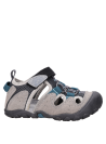 Calzado sintético gris para niño, cómodo y funcional, perfecto para explorar.