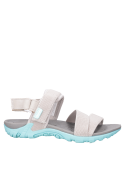 Sandalias grises para niña, estilo casual, perfectas para actividades al aire libre.