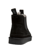 Botín negro para mujer, diseño Chelsea, perfecto para looks urbanos y cómodos.