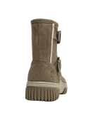 Calzado casual taupe de mujer, perfecto para combinar con jeans y abrigos ligeros.