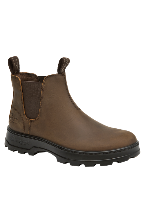 Botines Chelsea café, perfectos para combinar con jeans o vestidos ligeros en cualquier ocasión.