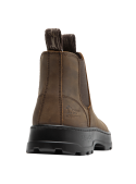 Botines de cuero café para mujer, con diseño funcional y cómodo para el día a día.