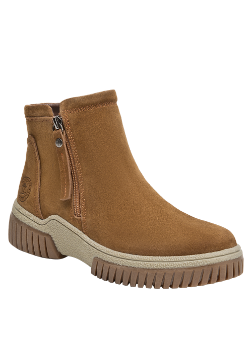 Calzado de cuero camel para mujer, estilo casual, recomendado para salidas informales.