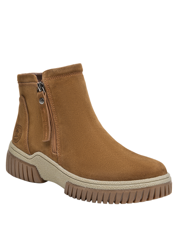 Calzado de cuero camel para mujer, estilo casual, recomendado para salidas informales.