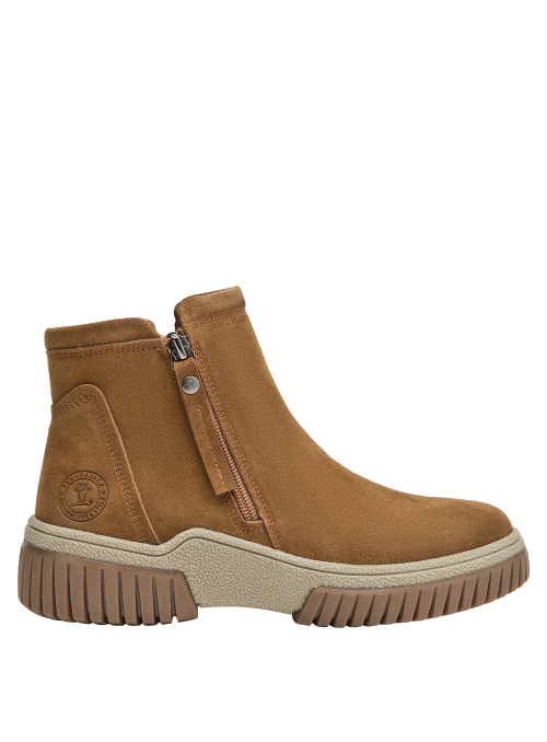 Calzado de cuero camel para mujer, estilo casual, recomendado para salidas informales.