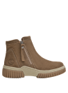 Botín de cuero taupe, estilo casual para mujer, cómodo y resistente en cada paso.