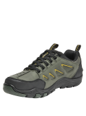 Zapatilla verde sintética para hombre, estilo outdoor, ideal para actividades al aire libre.