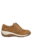 caminata casual zapato mujer camel cuero 5 cm taco plano estilo versátil