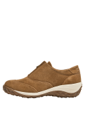 caminata casual zapato mujer camel cuero 5 cm taco plano estilo versátil