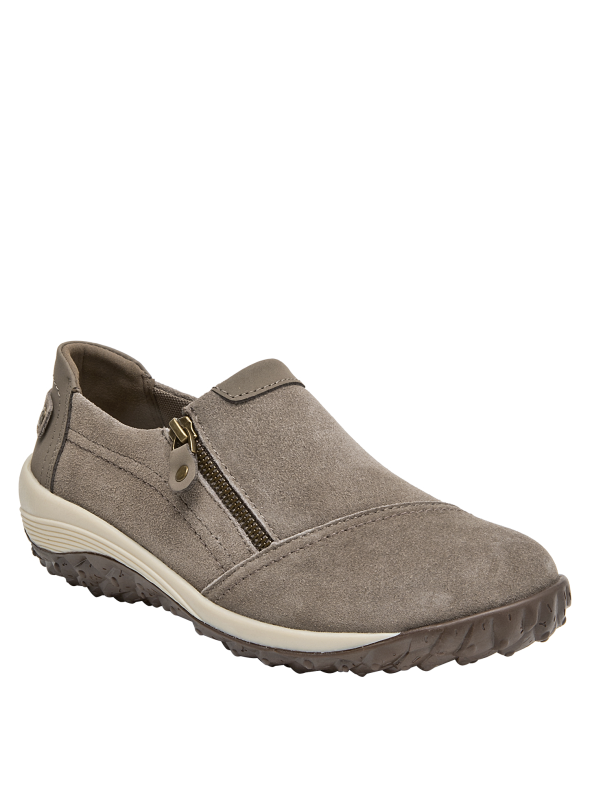 Zapatos de mujer en color taupe, diseño casual, ideales para combinar con jeans.