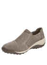 Zapatos casuales taupe para mujer, de cuero, ideales para actividades al aire libre.
