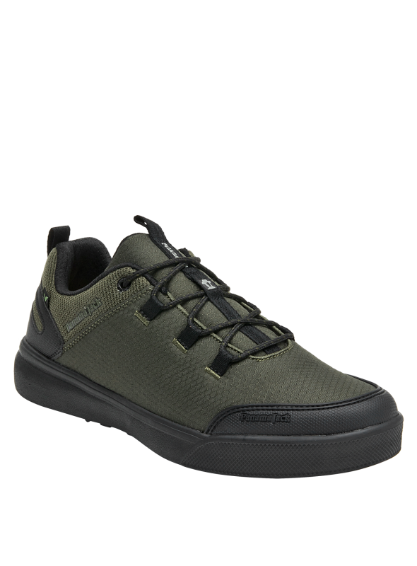 Zapatillas de textil verde para hombre, confortables y estables, recomendadas para el uso diario.