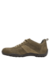 Zapatillas taupe de cuero para mujer, con taco plano de 2 cm, perfectas para el día a día.
