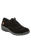 Zapato casual negro para mujer, con suela antideslizante, perfecto para el día a día.